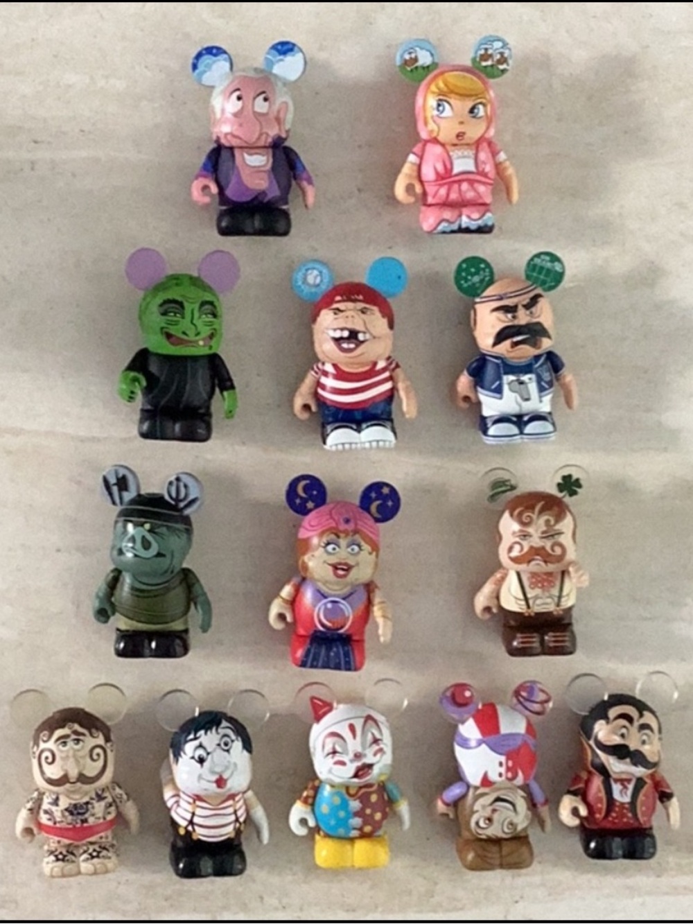 Disney Vinylmation Toy Mickey Mouse Figure Toys Lot of 13 Vinylmations Vintage